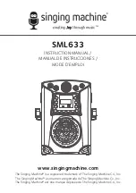 The Singing Machine SML633 Instruction Manual preview