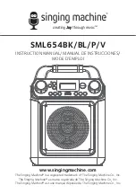 The Singing Machine SML654BK Instruction Manual preview