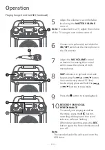 Предварительный просмотр 11 страницы The Singing Machine SML654BK Instruction Manual