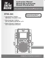 The Singing Machine STVG-520 Instruction Manual preview