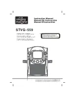 Preview for 1 page of The Singing Machine STVG-559 Instruction Manual