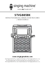 The Singing Machine STVG885BK Instruction Manual предпросмотр