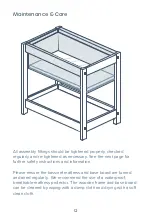 Preview for 12 page of the sleep store frank bassinet Manual