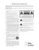 Preview for 2 page of The t.mix 2442FX MKII User Manual