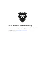 Предварительный просмотр 15 страницы The Telios Alliance Z/IPStream R/1 Quick Start Setup Manual