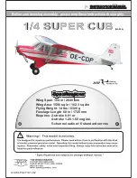 Preview for 1 page of The Wings Maker 1/4 SUPER CUB GA036 Instruction Manual