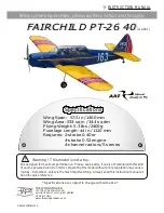 Предварительный просмотр 1 страницы The Wings Maker FAIRCHILD PT-26 40 Instruction Manual