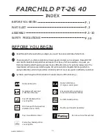 Preview for 2 page of The Wings Maker FAIRCHILD PT-26 40 Instruction Manual