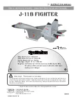 The Wings Maker J-11 B FIGHTER Instruction Manual preview