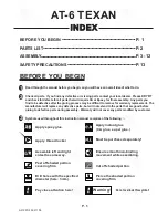 Preview for 2 page of The World Models Manufacturing AT-6 TEXAN Instruction Manual