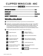 Preview for 2 page of The World Models Manufacturing CLIPPED WING CUB - 48C Instruction Manual