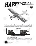 The World Models Manufacturing Happy-Fly Instruction Manual preview