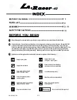 Preview for 2 page of The World Models Manufacturing LA RACER-40 Instruction Manual