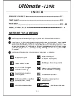 Preview for 2 page of The World Models Manufacturing Ultimate -120R Instruction Manual