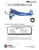 THE WORLD MODELS 1/3 Clipped Wing Cub Instruction Manual preview