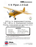 Preview for 1 page of THE WORLD MODELS 1/4 Piper J-3 Cub Instruction Manual