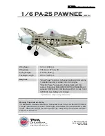 THE WORLD MODELS 1/6 PIPER PA-25 PAWNEE Instruction Manual preview