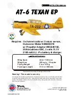 THE WORLD MODELS At-6 Texan EP Instruction Manual preview