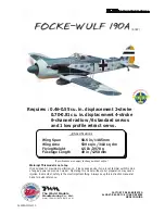 Preview for 1 page of THE WORLD MODELS Focke-Wulf 190A Instruction Manual