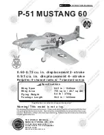 THE WORLD MODELS P-51 MUSTANG 60 Instruction Manual preview