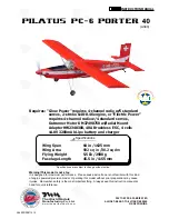 THE WORLD MODELS Pilatus PC-6 Porter 40 Instruction Manual preview