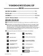 Preview for 2 page of THE WORLD MODELS VOODOO MUSTANG EP Instruction Manual