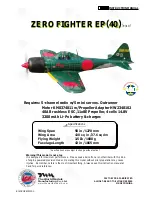 Preview for 1 page of THE WORLD MODELS ZERO FIGHTER 40 Instruction Manual