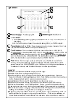 Предварительный просмотр 3 страницы Theatrelight STARLET 6 Operator'S Manual