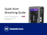 Theatrixx xVision Converter Series Quick-Start Streaming Manual предпросмотр