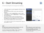 Preview for 7 page of Theatrixx xVision Converter Series Quick-Start Streaming Manual