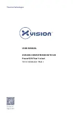 Theatrixx XVISION TH-HDMI2SDI-T1 User Manual preview