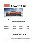 THEAUTOFRIDGE ROCKYFROST-35 Owner'S Manual preview