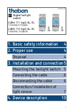 Theben 1110130 Manual preview