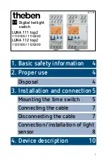 Theben LUNA 111 top2 Manual предпросмотр