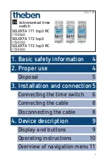 Preview for 1 page of Theben SELEKTA 171 Top3 RC Manual