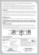 Предварительный просмотр 2 страницы Theben Timeguard AC1988 Installation & Operating Instructions