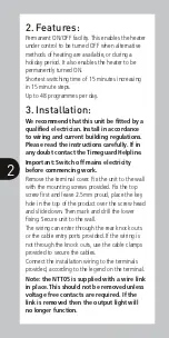 Preview for 3 page of Theben Timeguard NTT05 Installation & Operating Instructions Manual