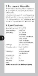 Preview for 5 page of Theben Timeguard NTT05 Installation & Operating Instructions Manual