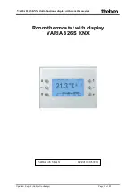 Theben VARIA 826 S KNX Manual preview