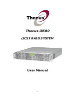 Thecus i8500 User Manual preview