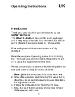 Preview for 13 page of THEIS SMART LEVEL H. Operating Instructions Manual