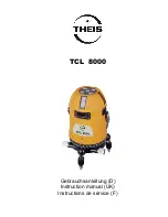 Preview for 1 page of THEIS TCL 8000 Instruction Manual