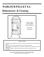 Thelin Hearth PARLOUR PELLET E.I. Owner'S Manual preview