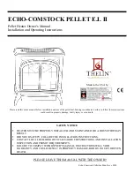 Thelin ECHO-COMSTOCK PELLET E.I. II Installation And Operating Instructions Manual preview