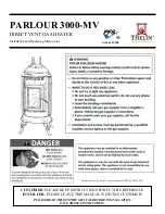 Preview for 1 page of Thelin PARLOUR 3000-MV Installation And Operating Instructions Manual