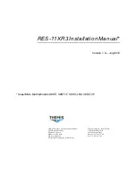 Предварительный просмотр 3 страницы Themis RES-11XR3 Installation Manual