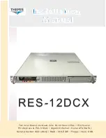 Themis RES-12DCX Installation Manual предпросмотр