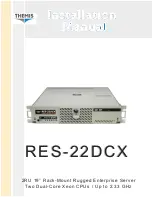 Themis RES-22DCX Installation Manual предпросмотр