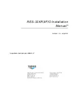 Предварительный просмотр 3 страницы Themis RES-32XR3/FIO Installation Manual