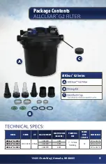 Preview for 3 page of ThePondguy AllClear G2 2000 Product Manual